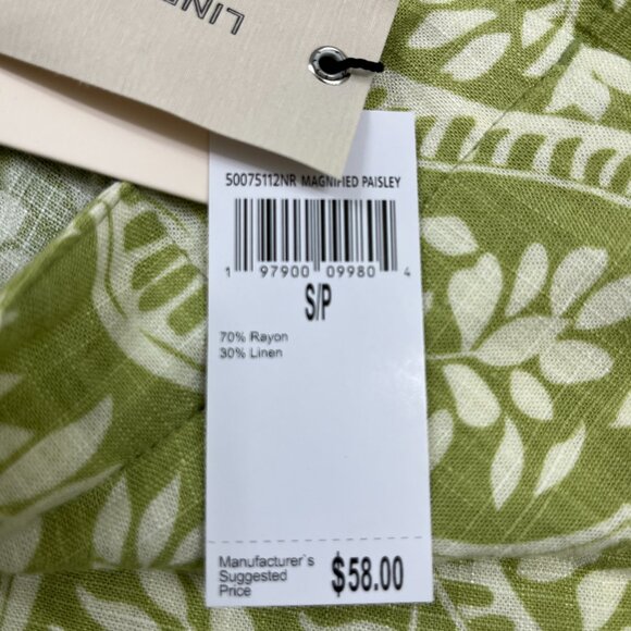 Industry Republic Green/White Magnified Paisley Shorts - Pull On - S/P - NWT - Picture 6 of 8